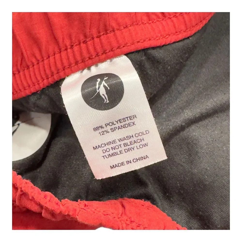 Toes on‎ the Nose Shorts Mens M Medium Cardinal Red Beach Volley Inner Lined